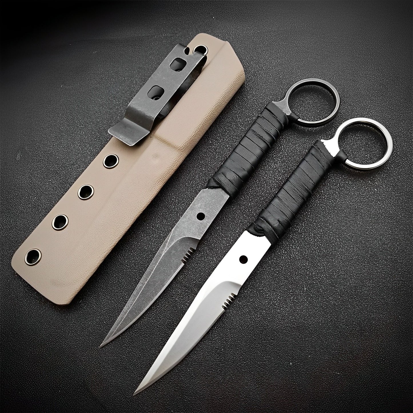 Onyx Straightblade Knife | Rugged Tool for Survival and Tactical Use