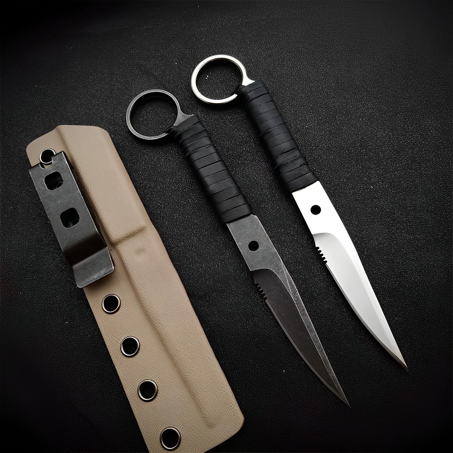 Onyx Straightblade Knife | Rugged Tool for Survival and Tactical Use