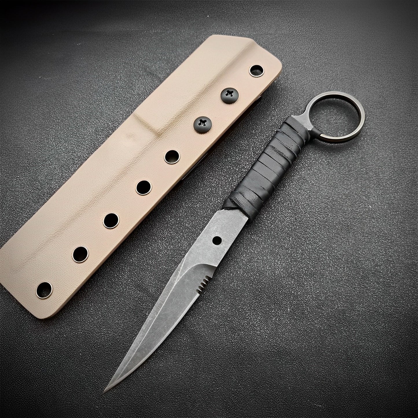 Onyx Straightblade Knife | Rugged Tool for Survival and Tactical Use
