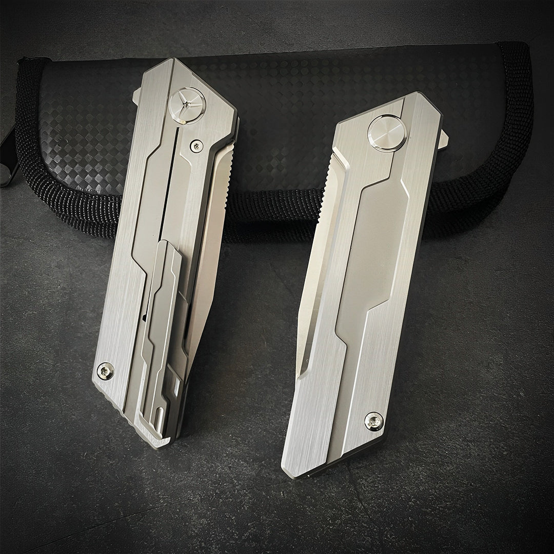 Ti Striker Premium Knife | Precision D2 Steel Blade with Titanium Handle