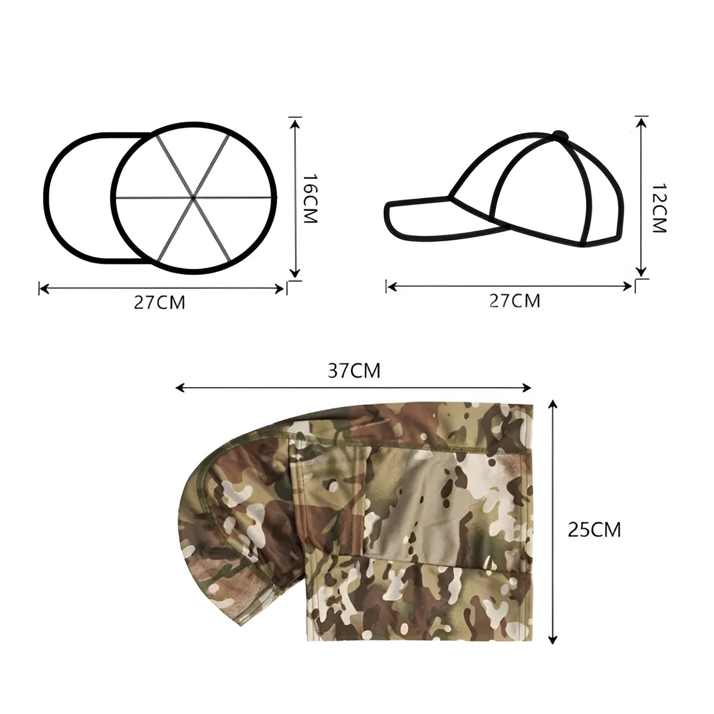 CamoGuard cap and mask