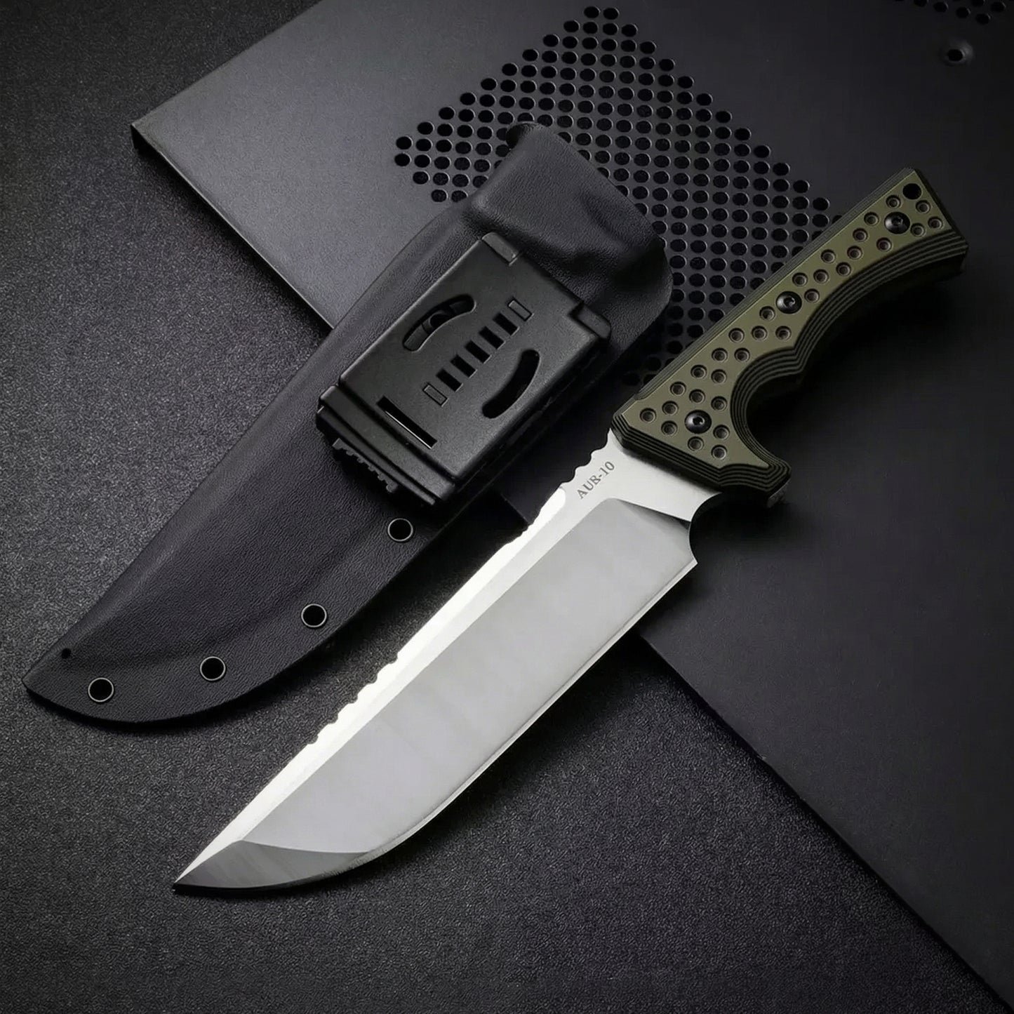 Titan Dominator Fixed Blade | AUS-10 Steel Knife for Outdoor Survival