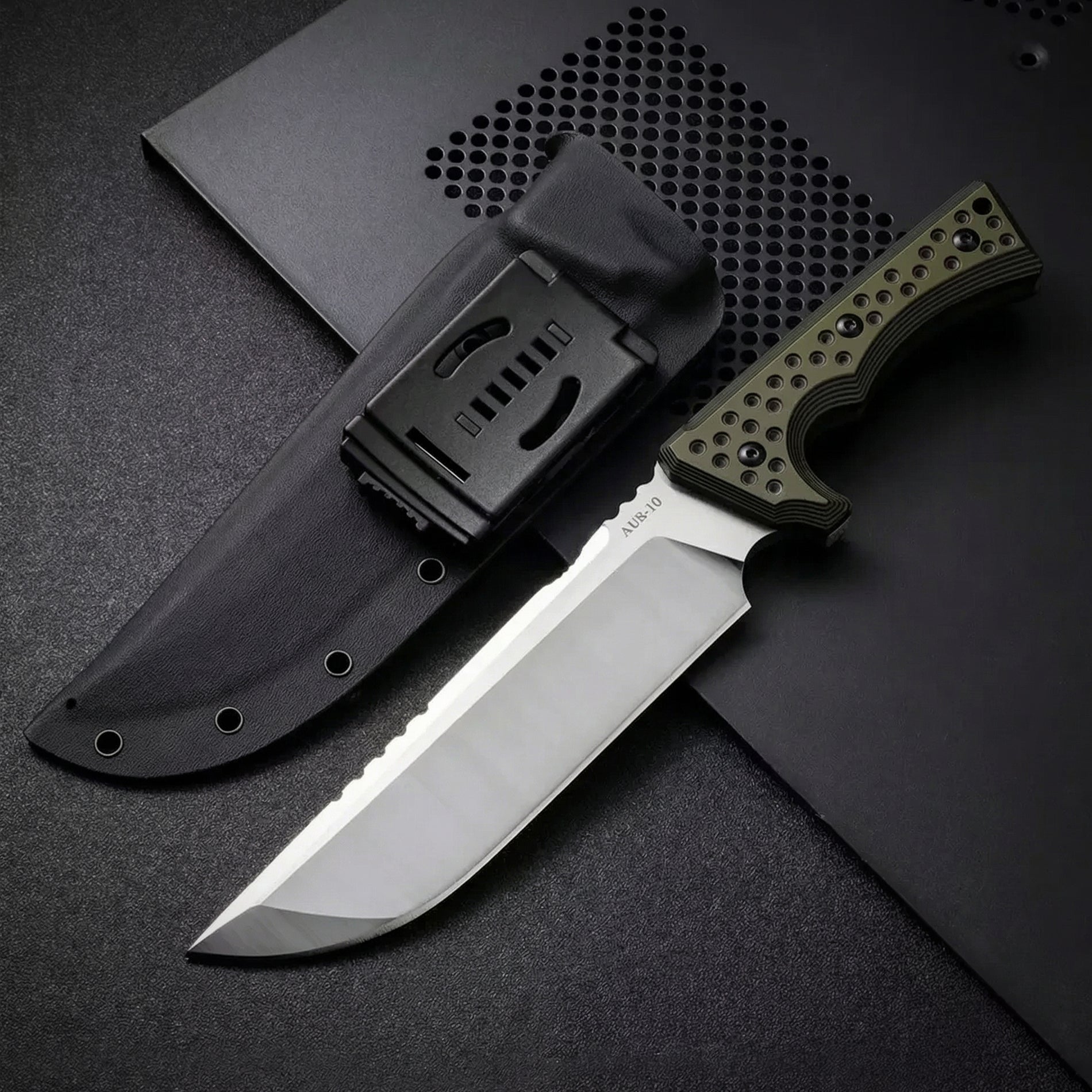 Titan Dominator Fixed Blade | AUS-10 Steel Knife for Outdoor Survival
