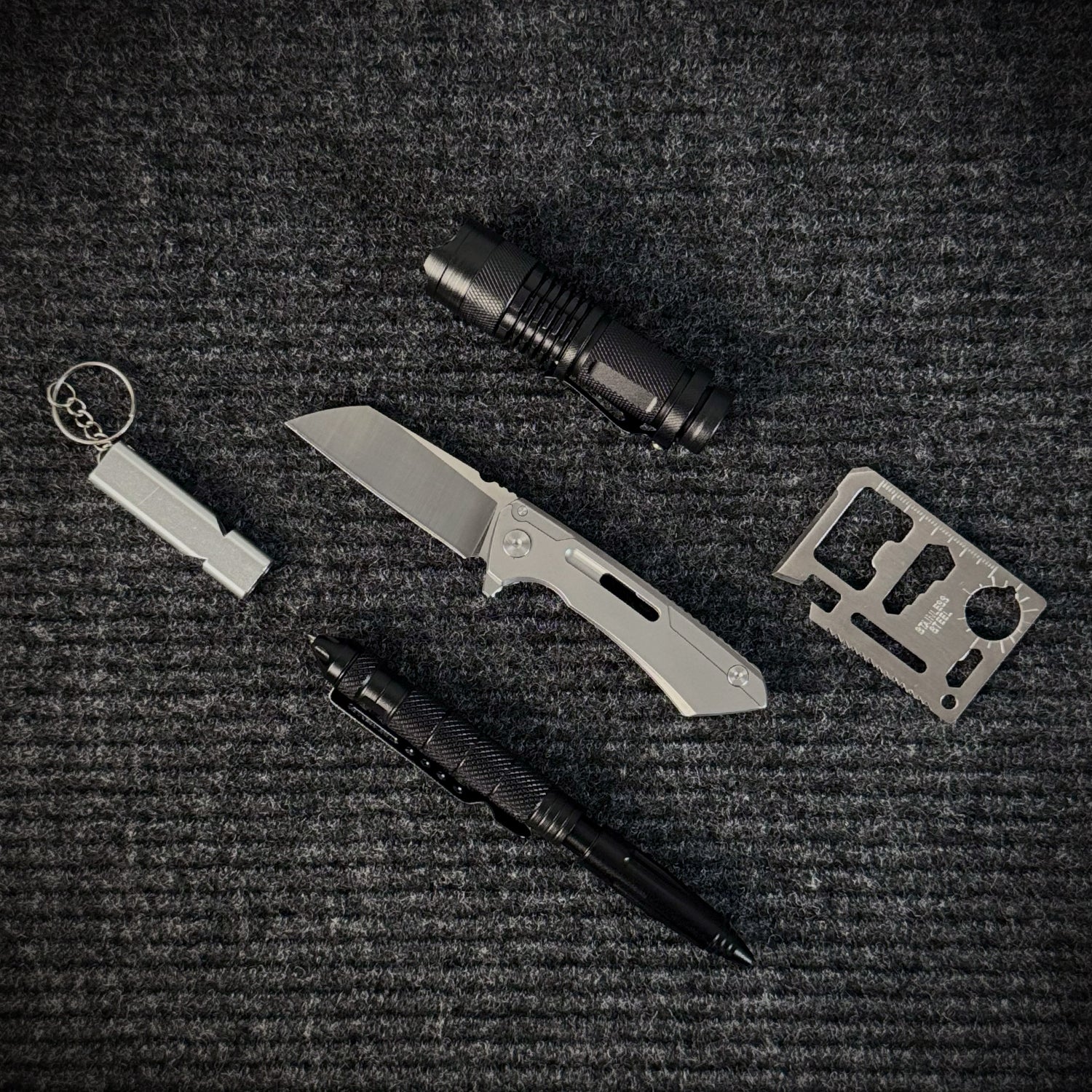 12-in-1 Survival Kit | Compact Tactical Gear for Outdoor Adventures
