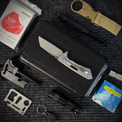 12-in-1 Survival Kit | Compact Tactical Gear for Outdoor Adventures