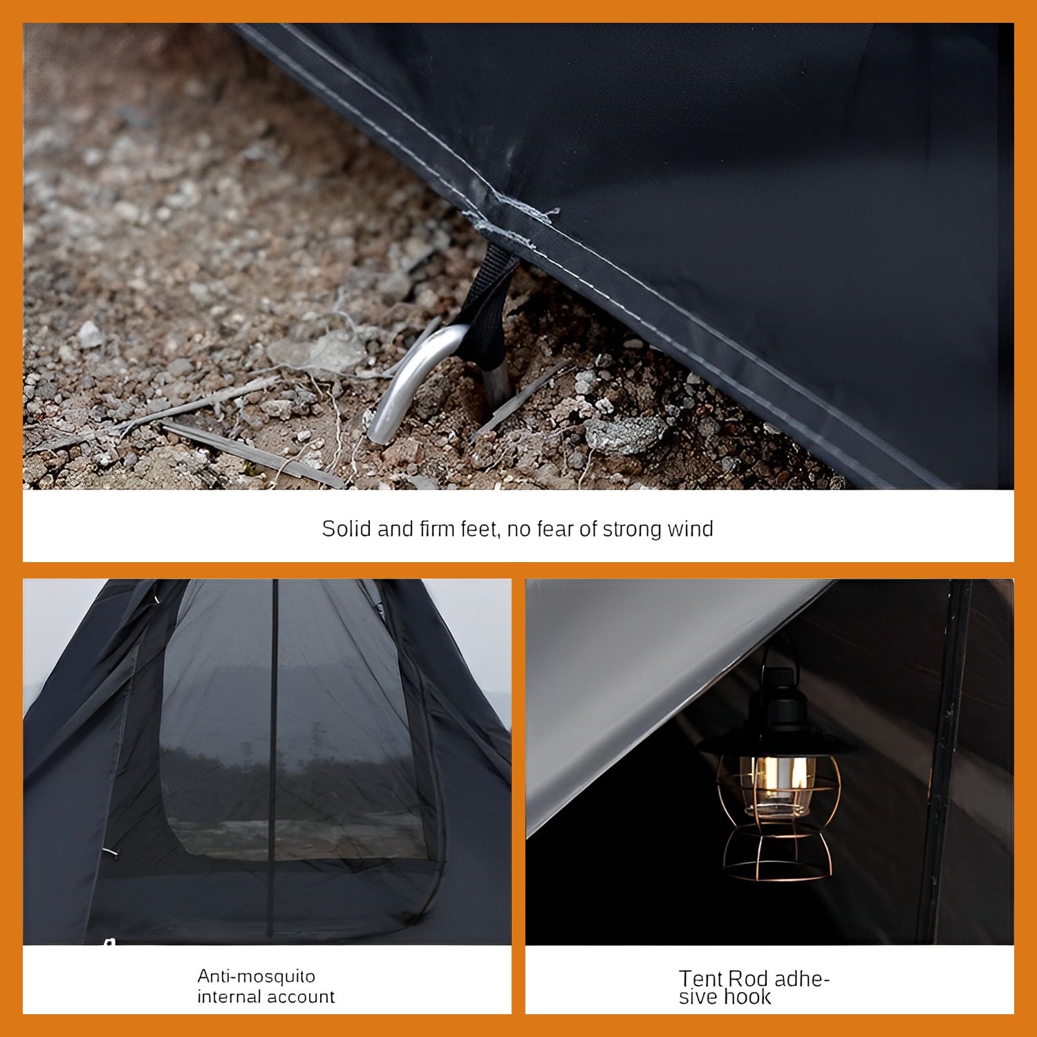 solid tent Black Knight Tent